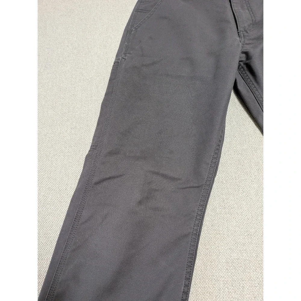 Carhartt Pants Men's Gray 31x34 Cotton Canvas Work Utility Straight Leg Workwear